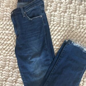 Just Black Blue Ankle Cropped Jeans